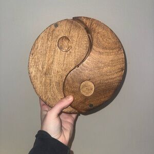 Wooden Yin Yang Decor